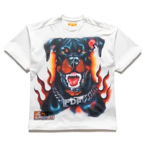 PDF Channel The Boy Dog Tee - White Rainy Day Breathable Mesh Panels
