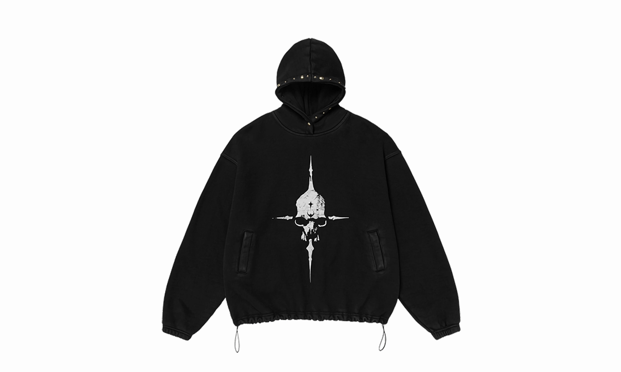 Peace Stud Hoodie "Black"