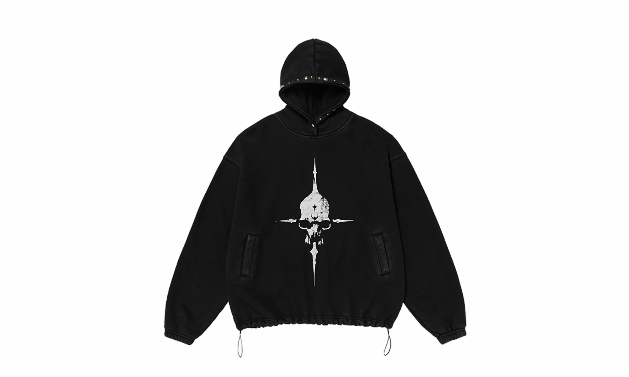 Peace Stud Hoodie "Black"