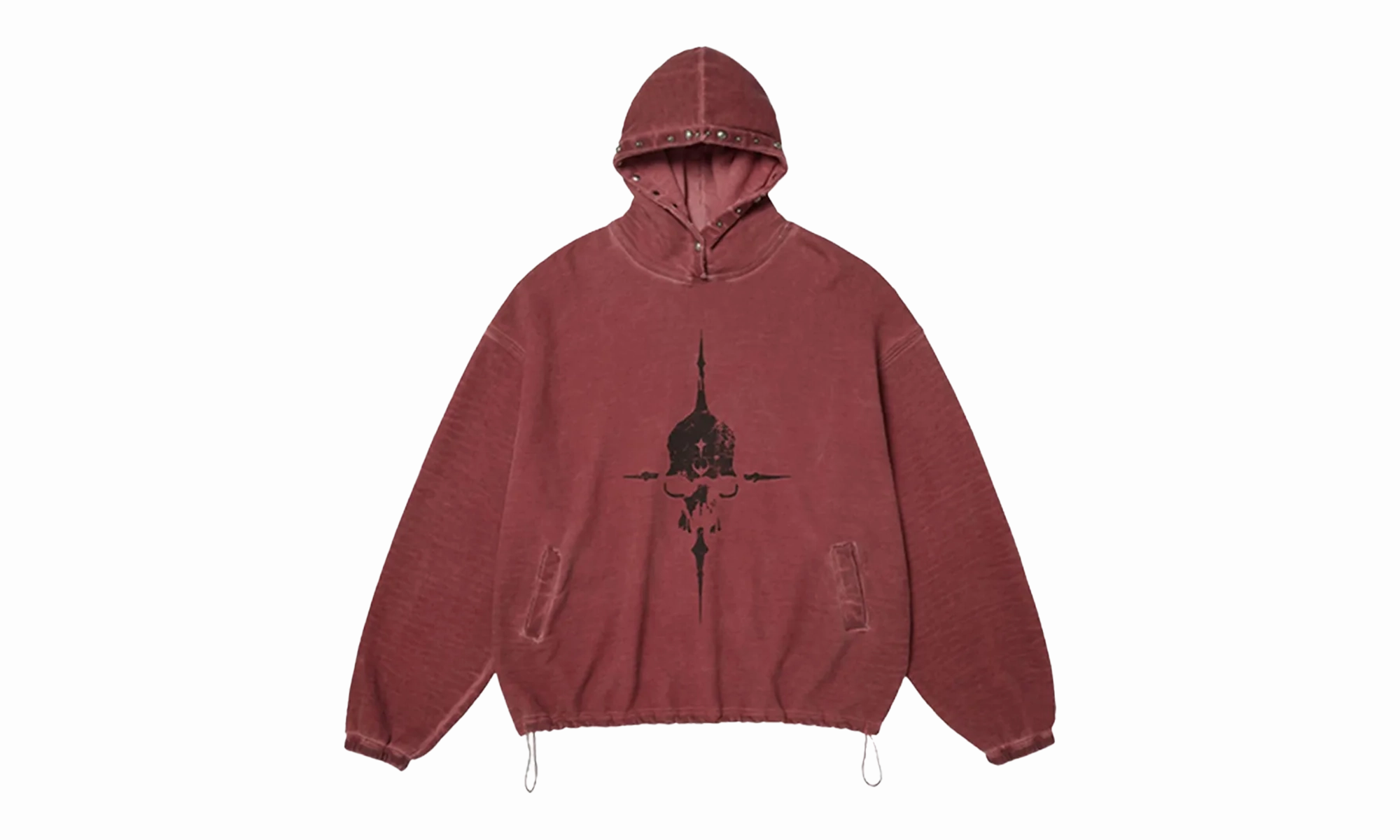 Peace Stud Hoodie "Red"