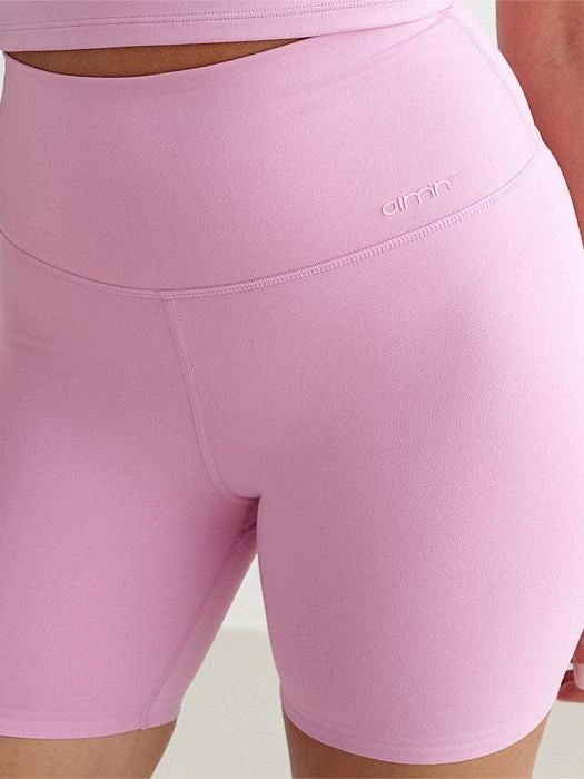 Snag Free Fabric Technology Peony Pink Sense Midi Biker Shorts