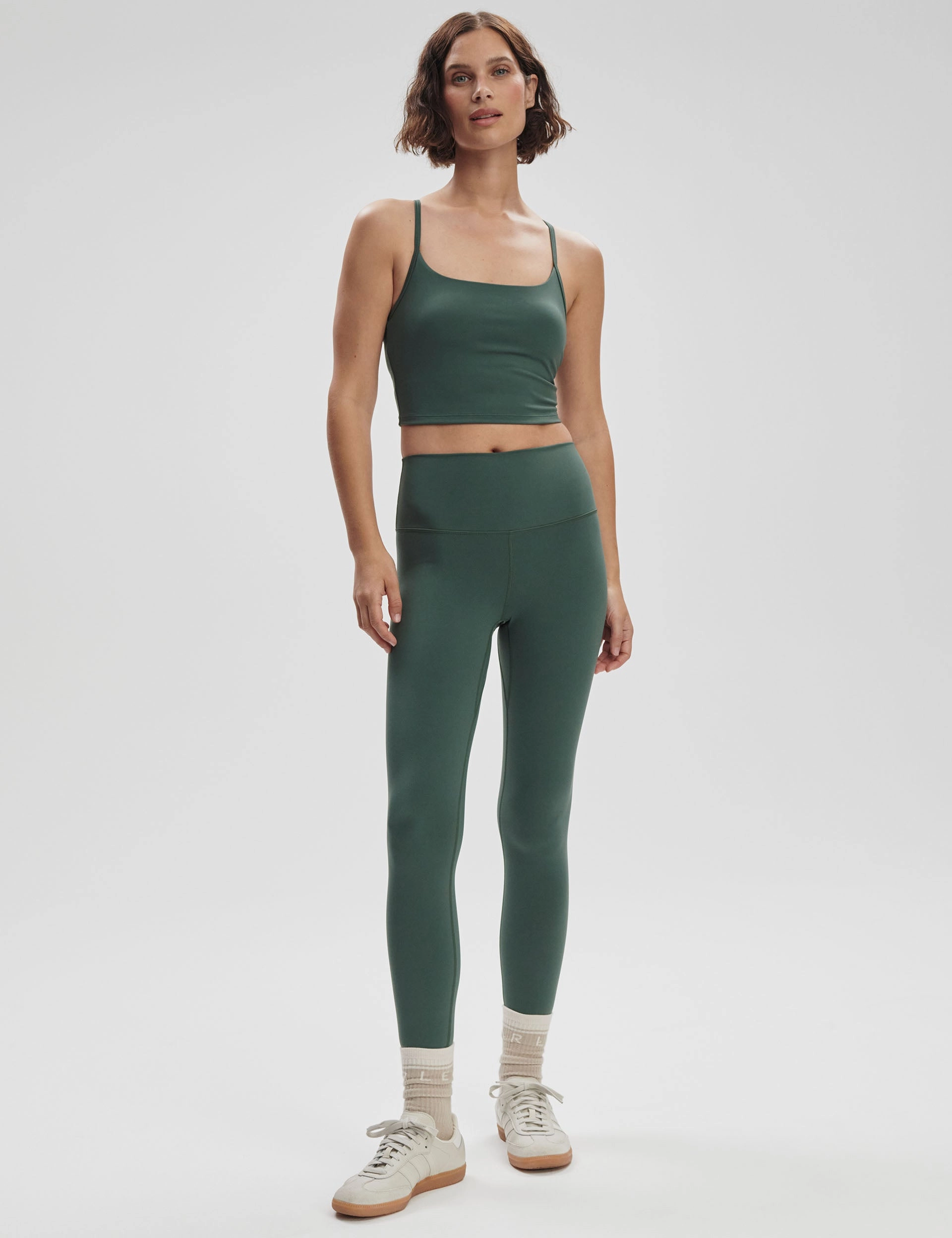 Soft Band Flexible Shoulder Straps FreeSoft Harley Bralette - Cilantro