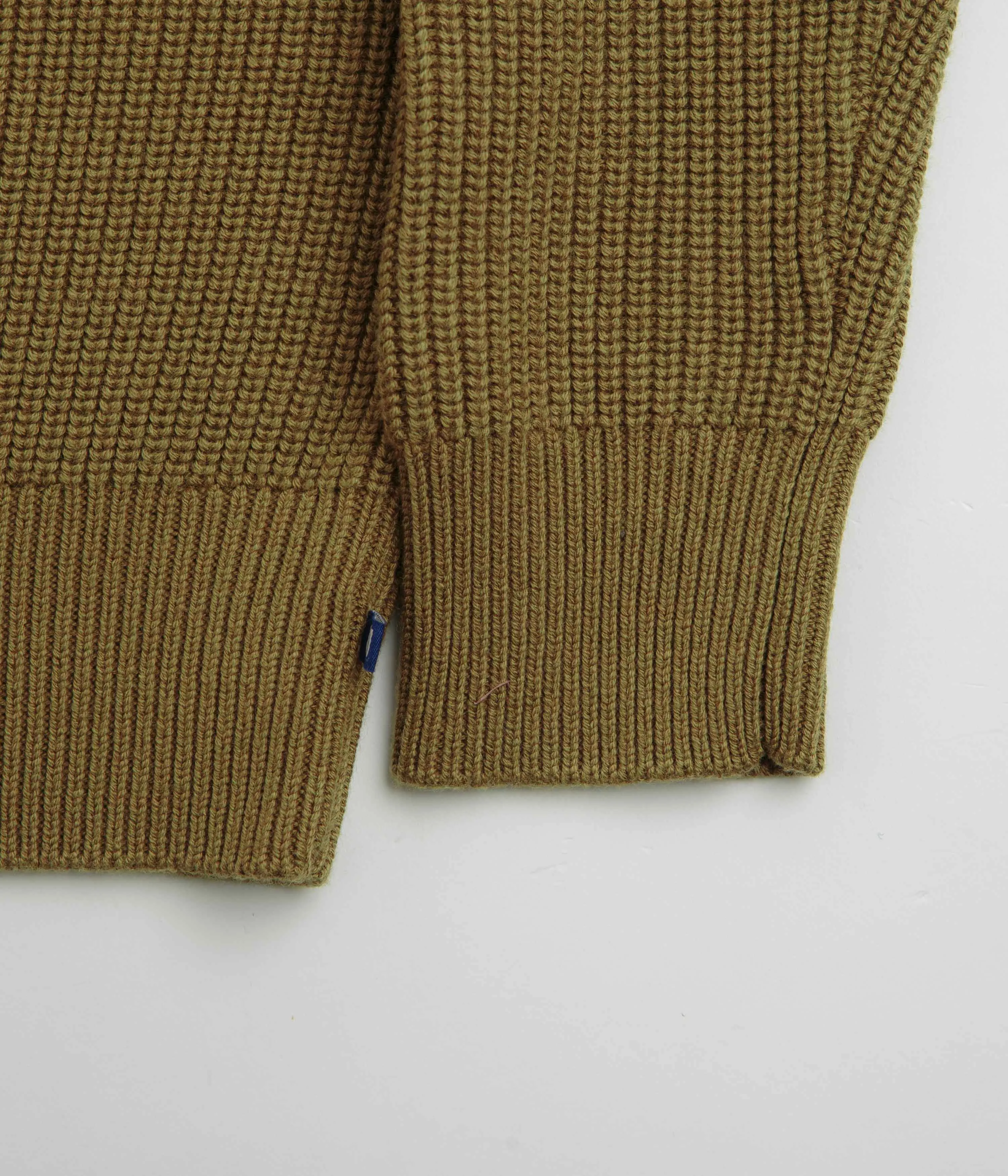 Uskees 7013 Knit Crewneck Sweatshirt - Woodland Green Hidden Storage