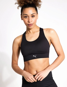 PWRbreathe Run Bra - Black Breathable Support Post Workout Recovery Design