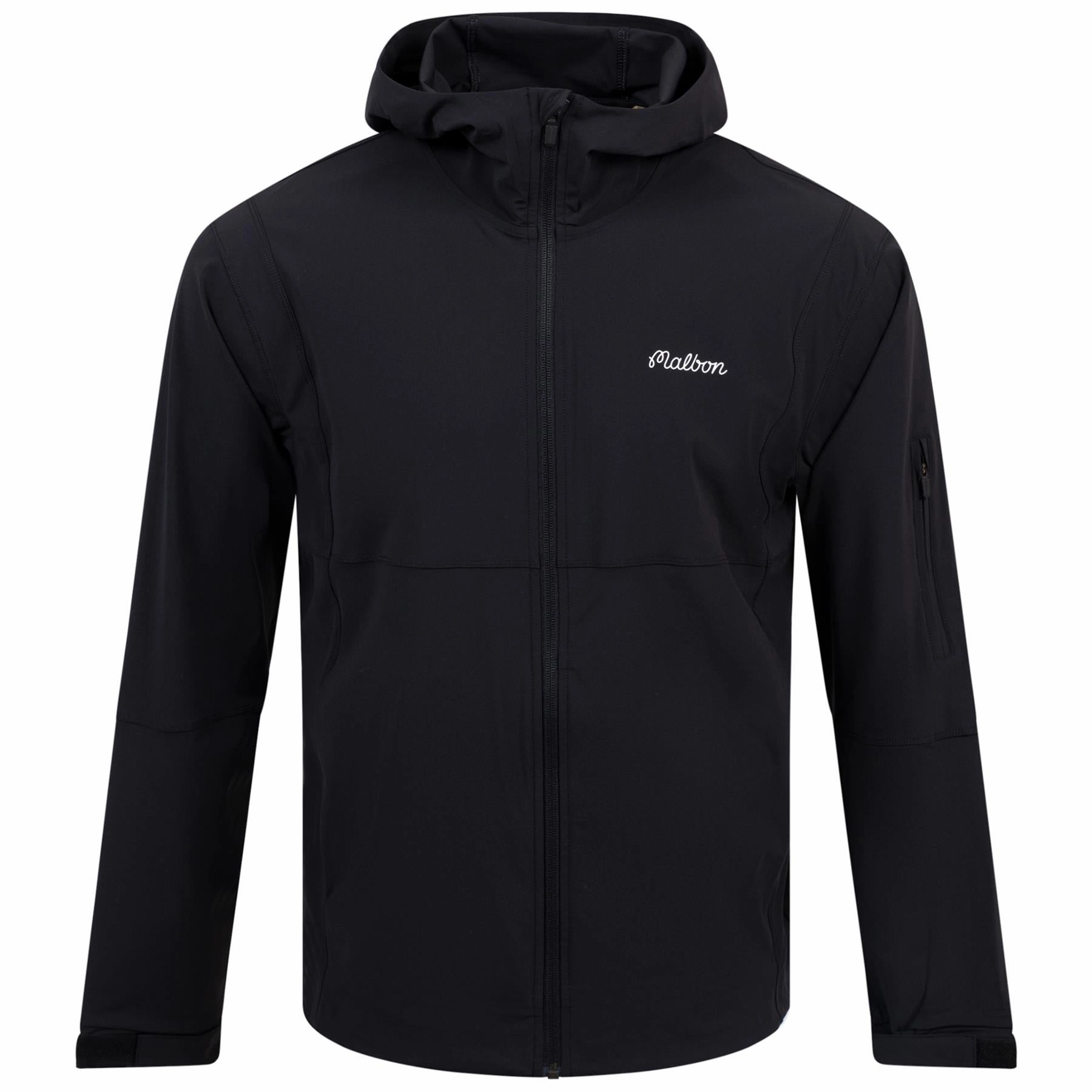Classic Comfort hip length Performance Full Zip Shell Jacket Black