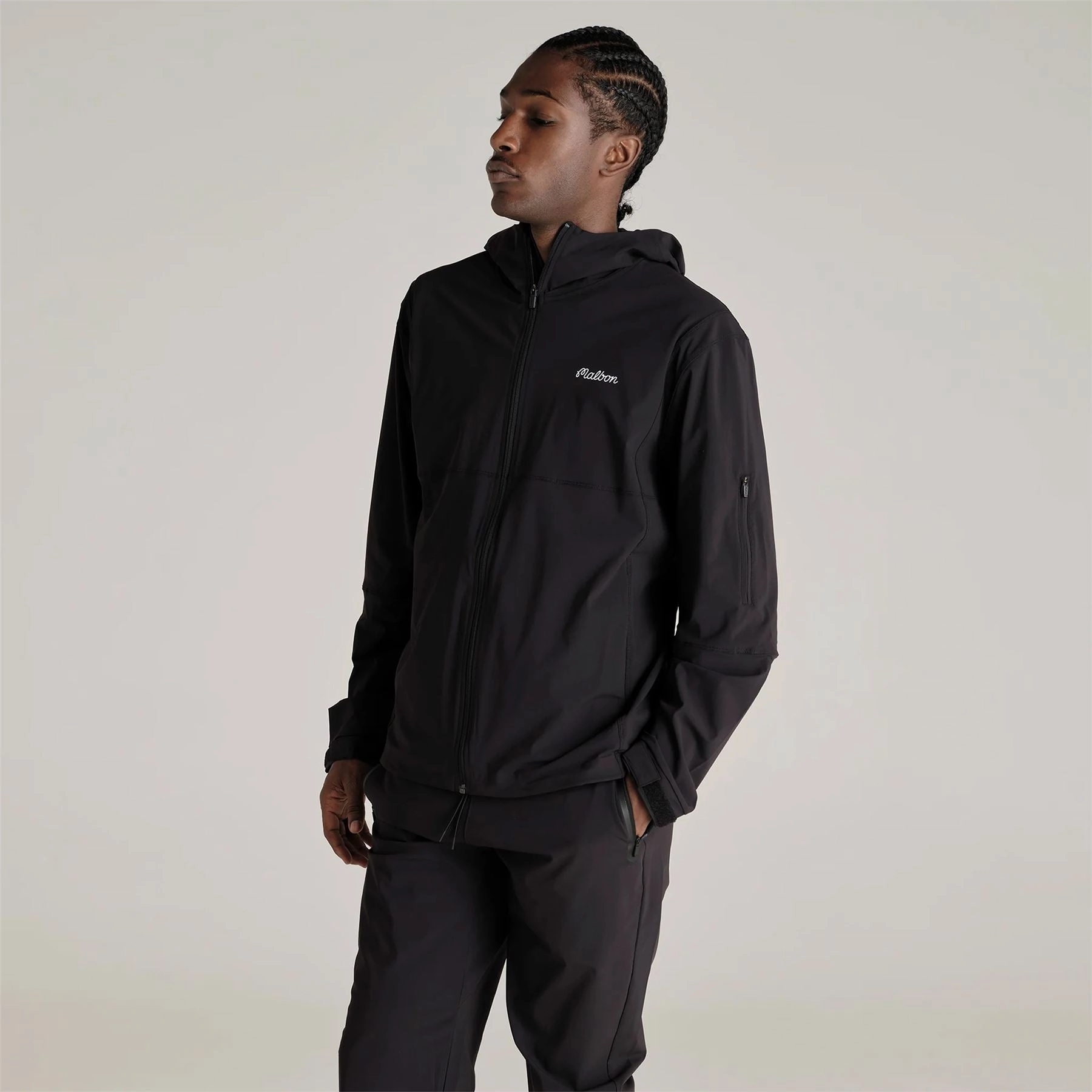 Win Performance Full Zip Shell Jacket Black