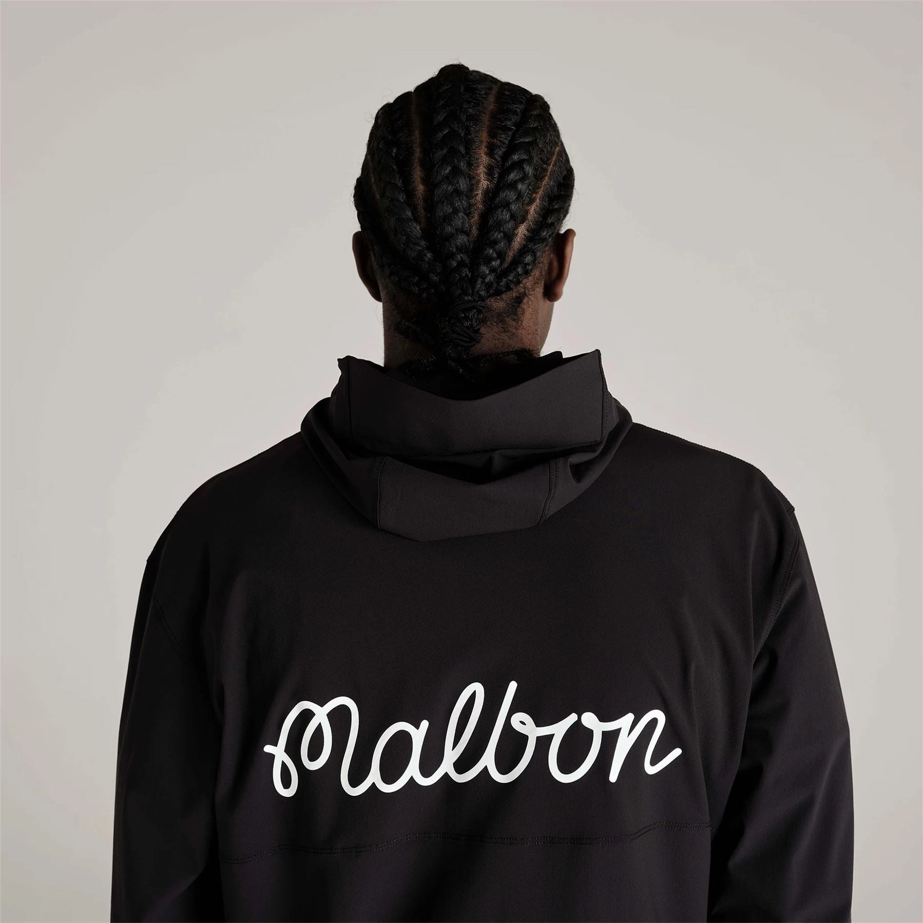 Silicone Grip Trim Performance Full Zip Shell Jacket Black