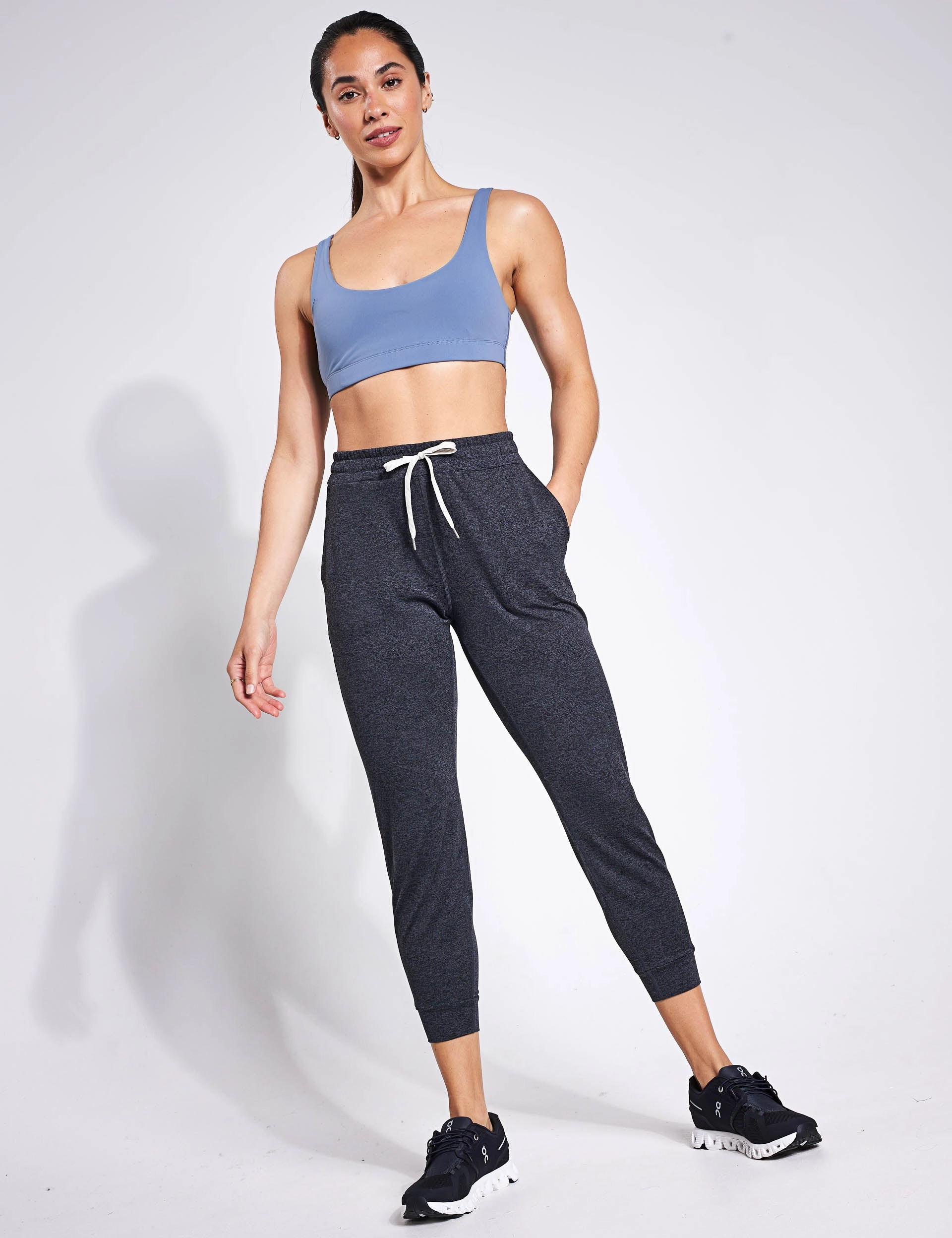 Performance Jogger - Charcoal Heather Breathable Mesh Panels ComfortWaistband