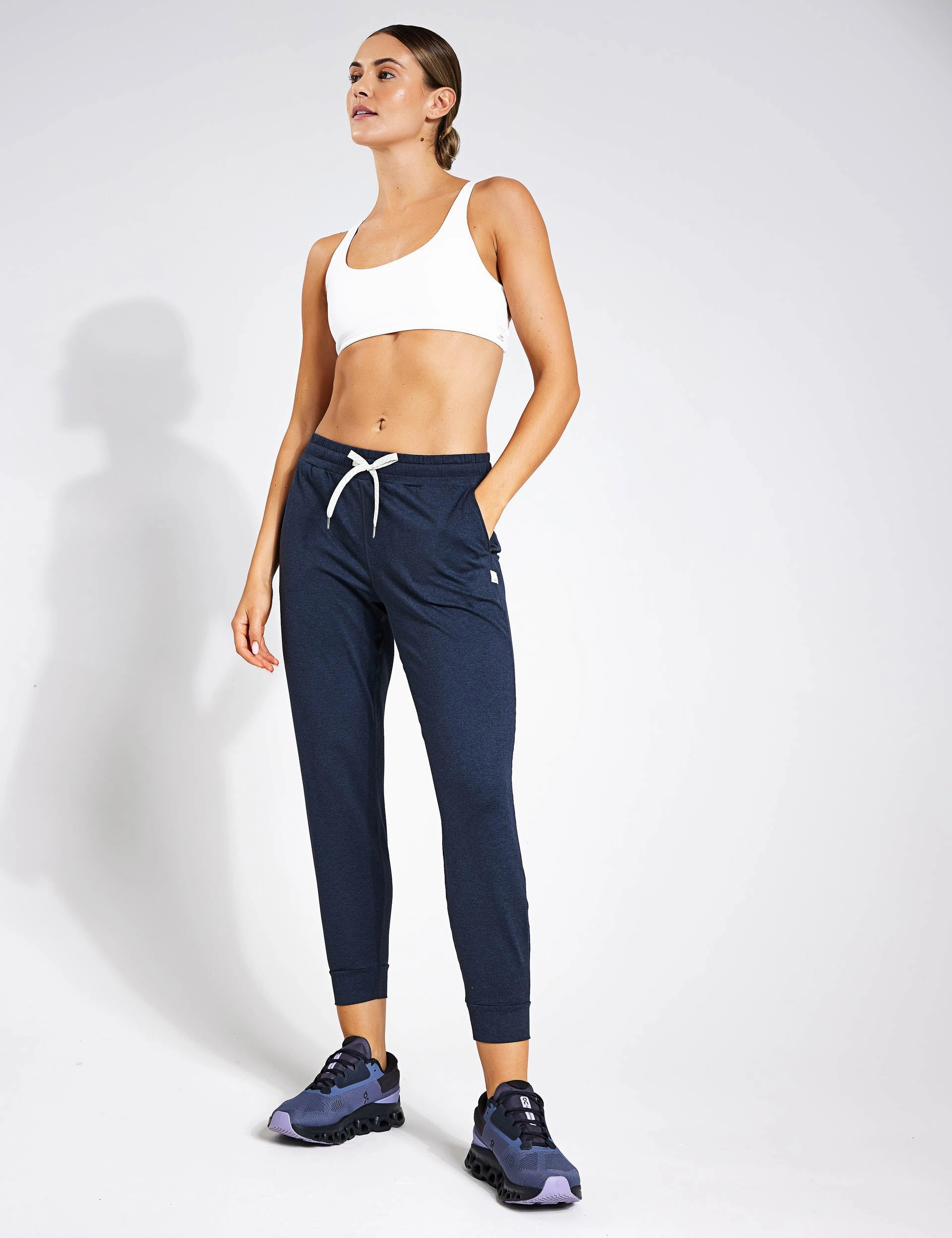 Performance Jogger - Midnight Heather High Waisted Design