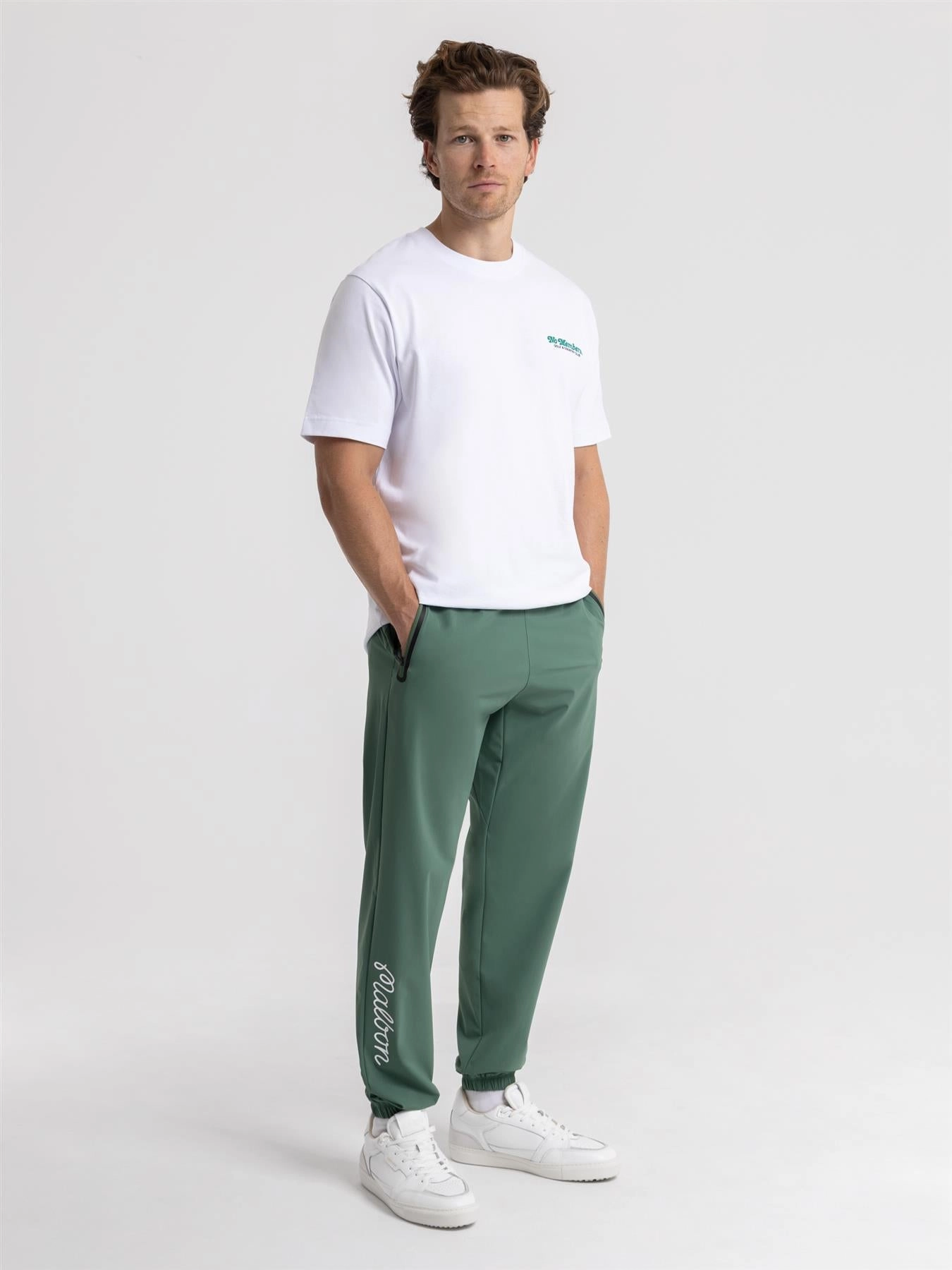 Performance Nylon Tech Trousers Forest Urban Look All Season Versatility
