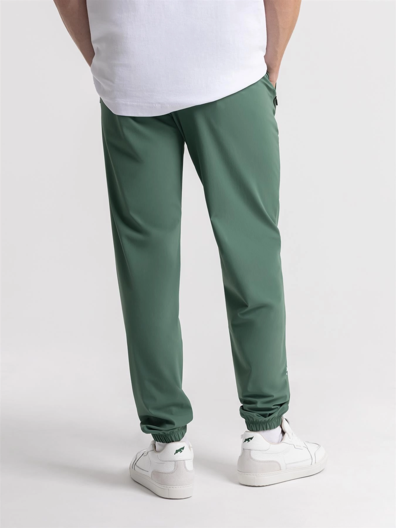 Basic Utility Performance Nylon Tech Trousers Forest
