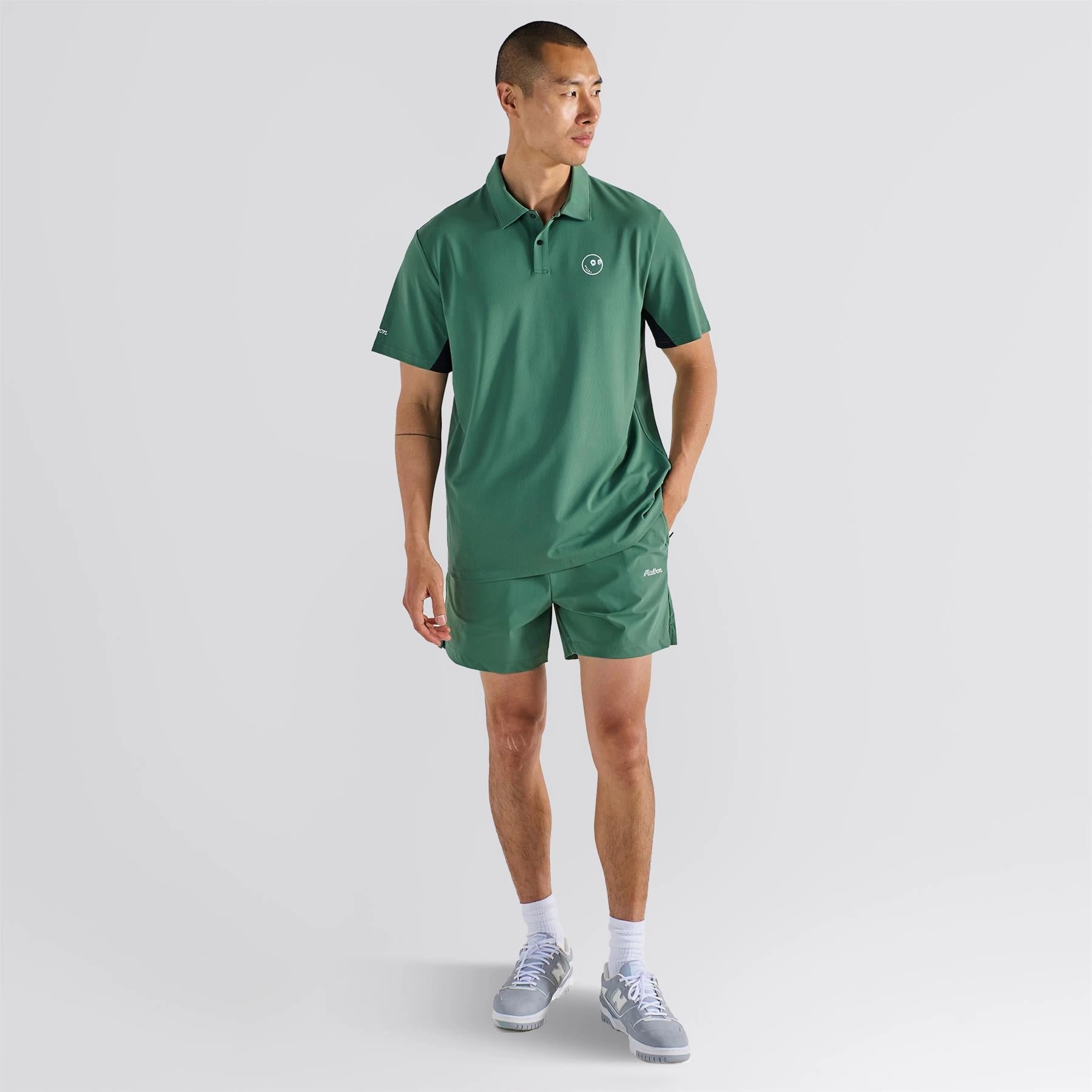 Noise Free Operation Design Performance Poly Tech Shorts Forest