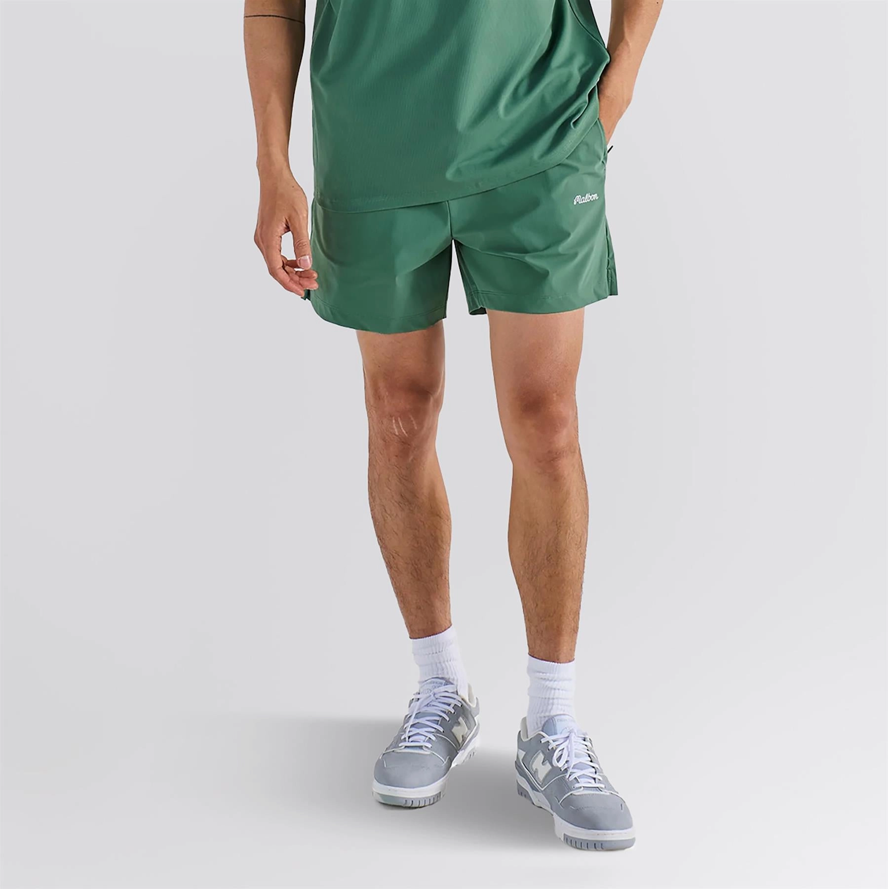 Performance Poly Tech Shorts Forest Easy Days Sporty Design