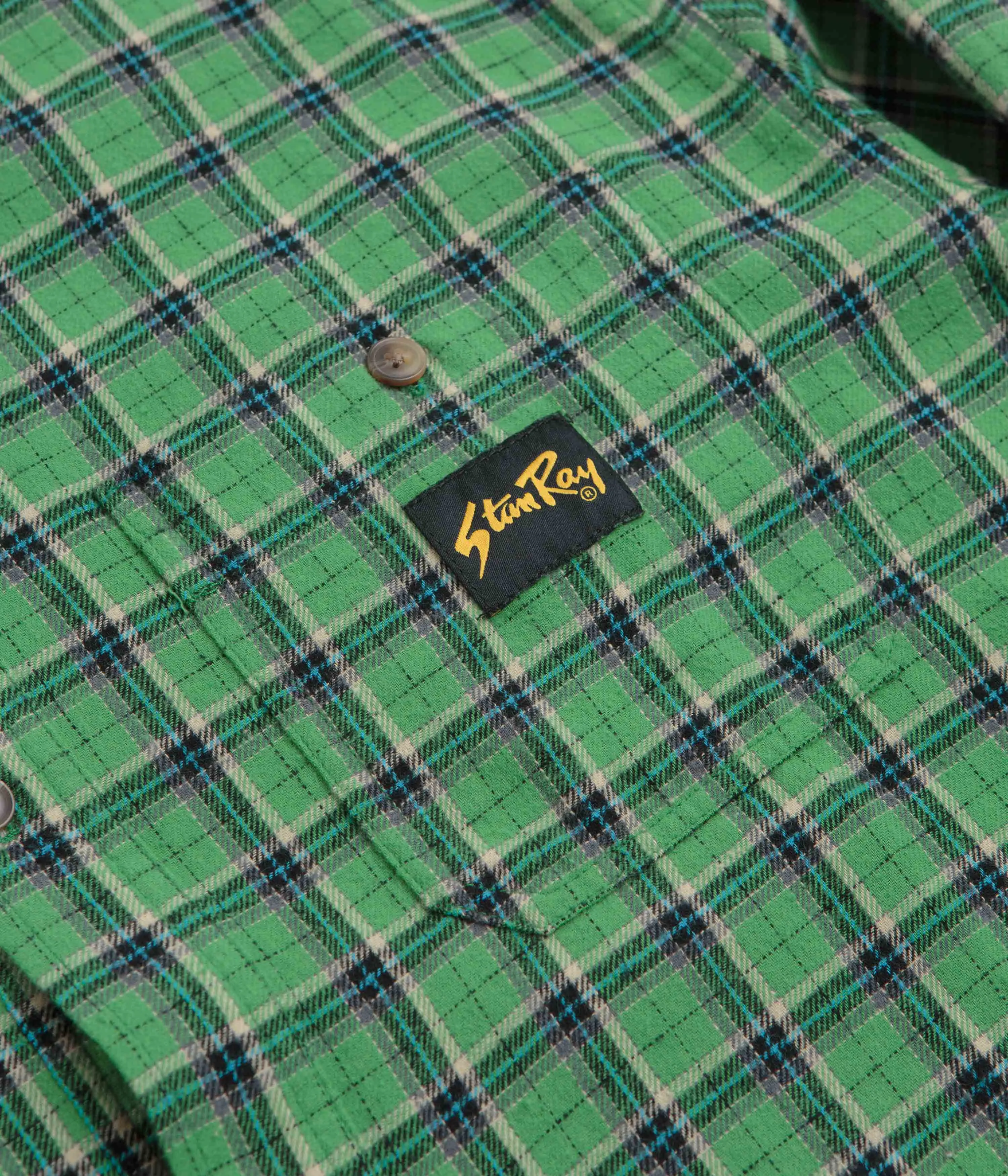 Stan Ray Flannel Shirt - Summer Green Plaid Thermal regulation