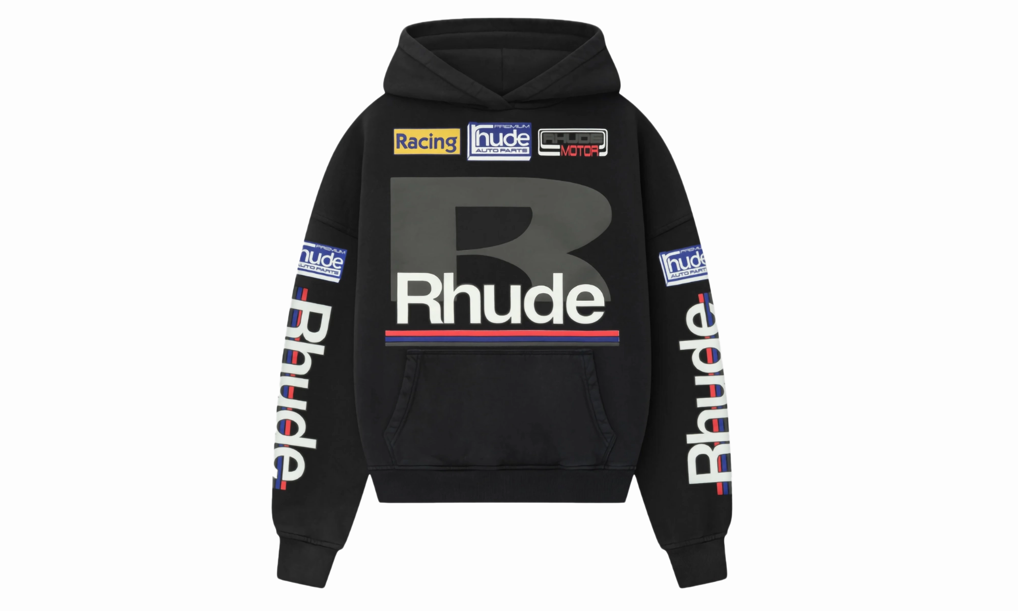 Petrol Patch Hoodie "Vintage Black"