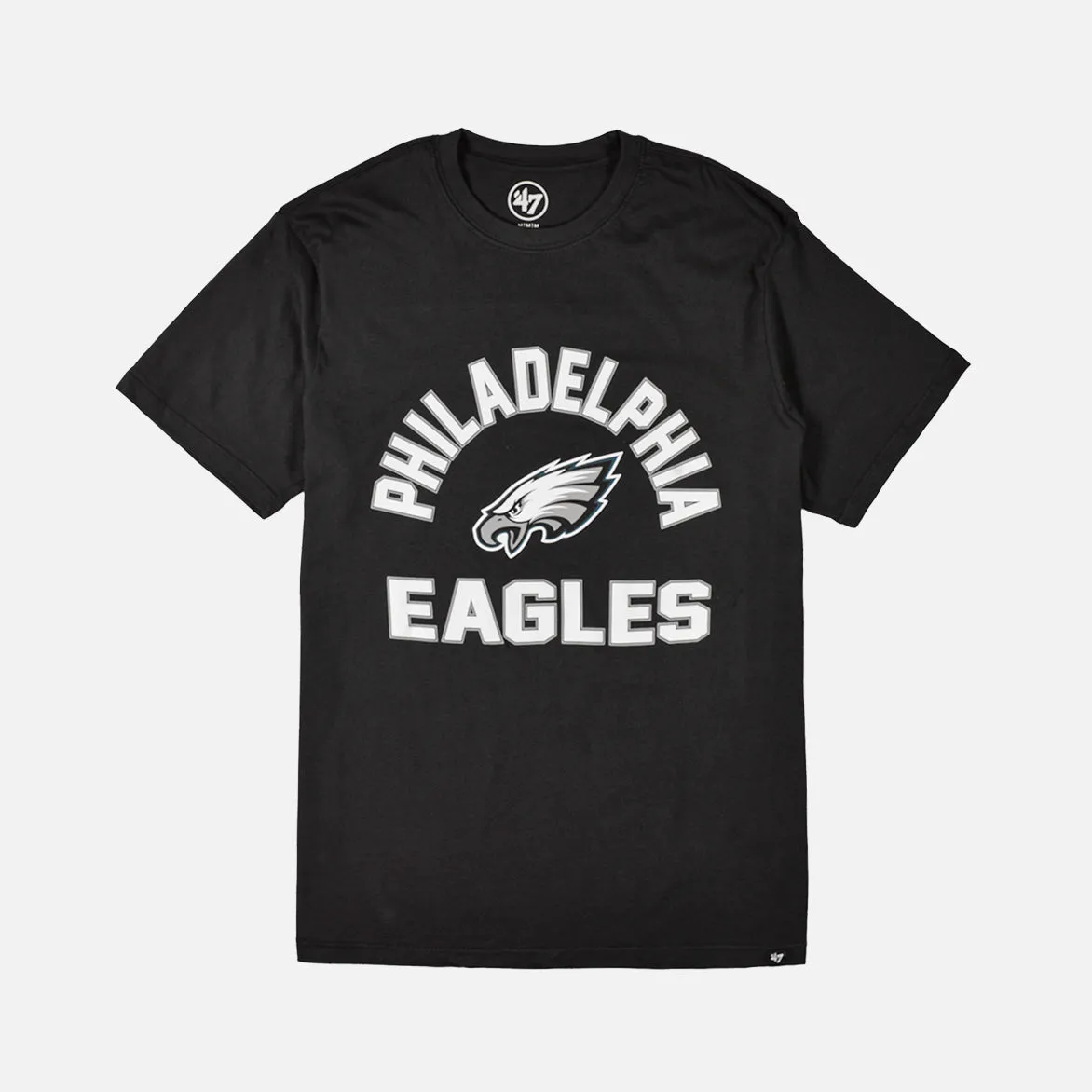 Compact Packable Design PHILADELPHIA EAGLES ARCH SUPER VIRAL TEE - BLACK / WHITE