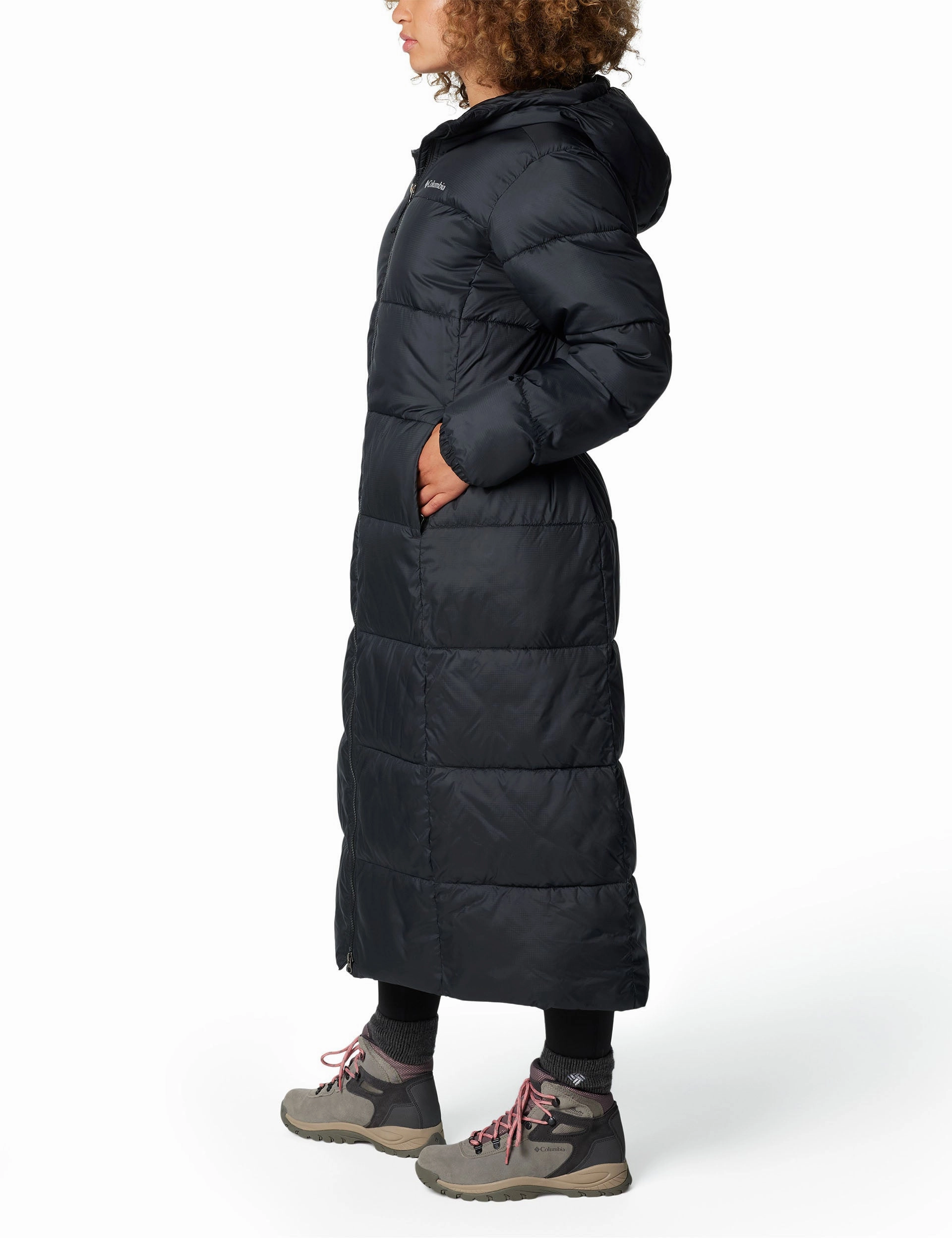 Pike Lake III Long Puffer Jacket - Black Light Activated Cooling Outdoor Trip