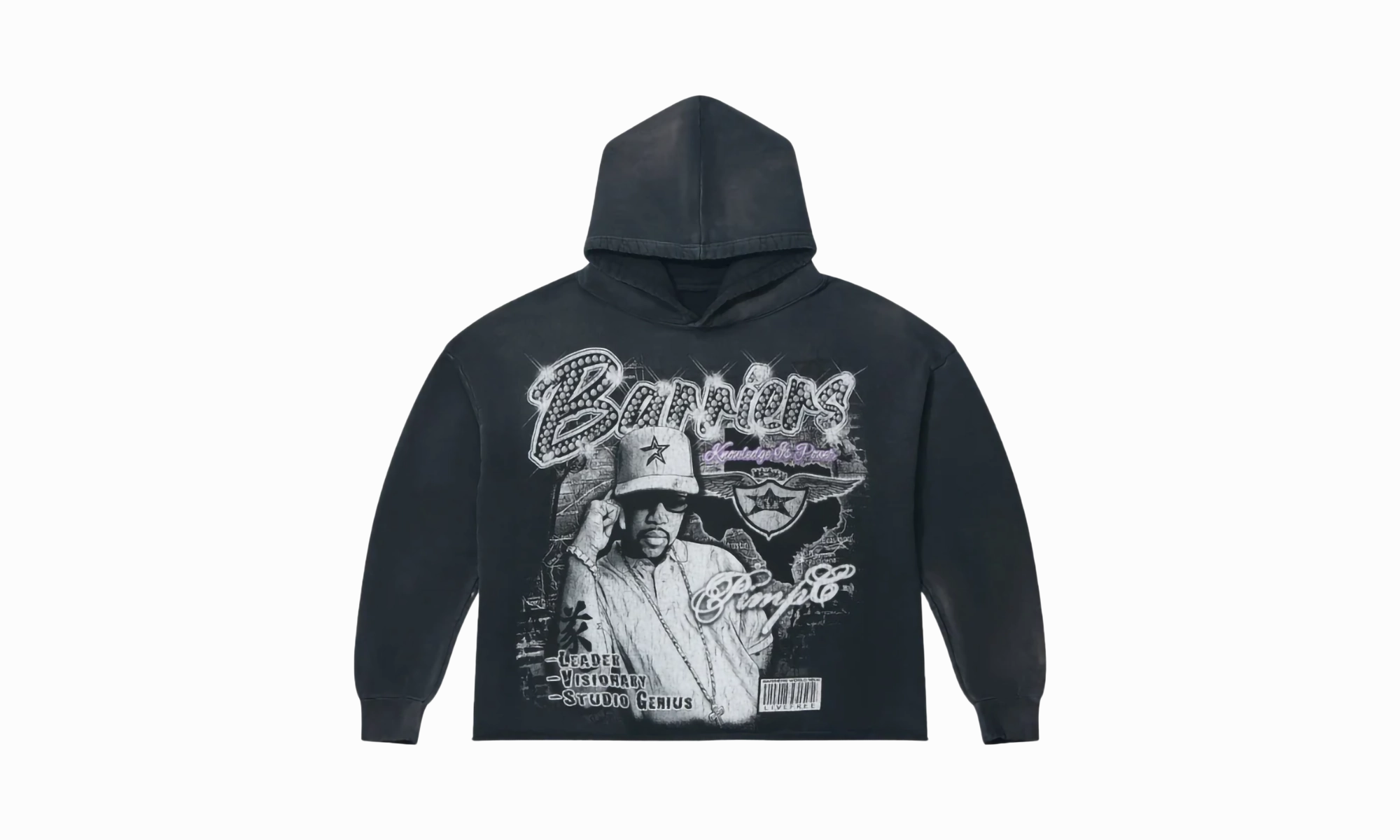 Pimp C Hoodie "Vintage Black"