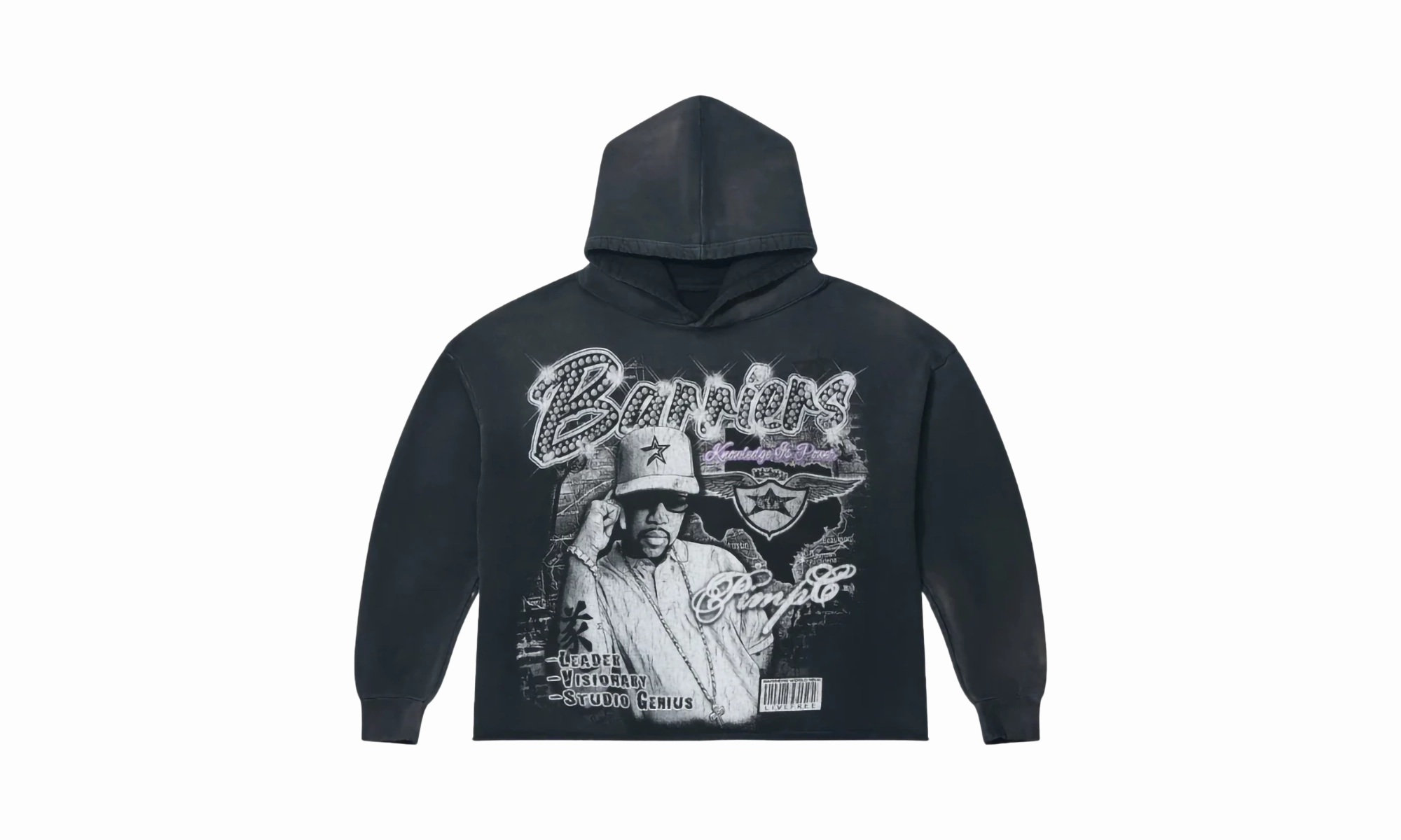 Pimp C Hoodie "Vintage Black"