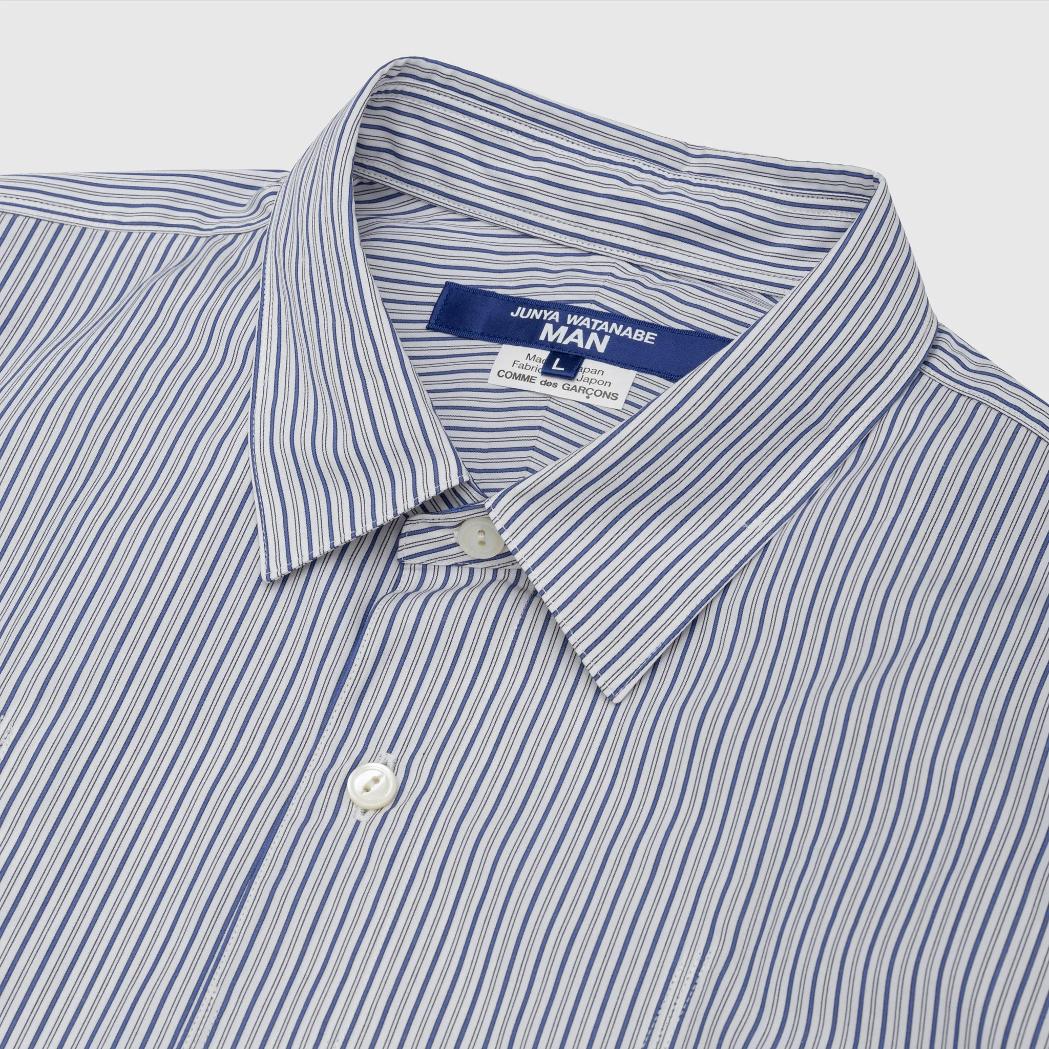 PINSTRIPE SHIRT Non Chafe Seams Versatile Outfit