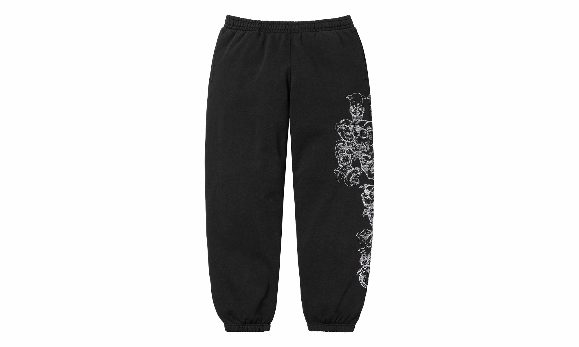 Pitbulls Embroide Sweatpants "Black"