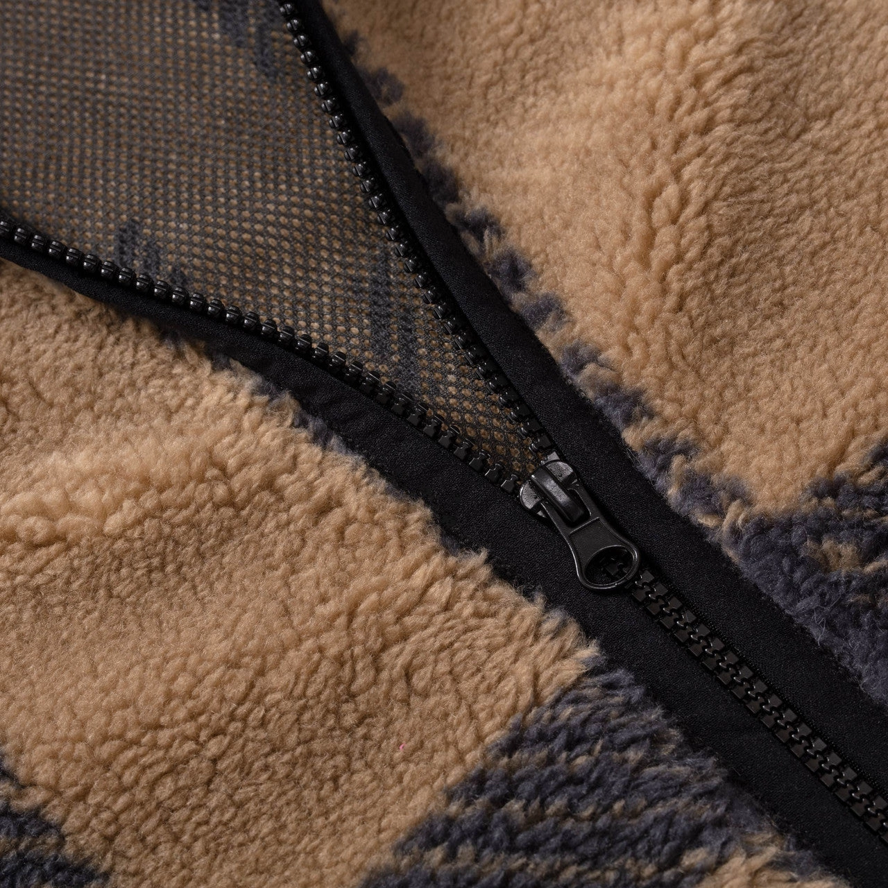 Plaid Fleece Jacket Cravat