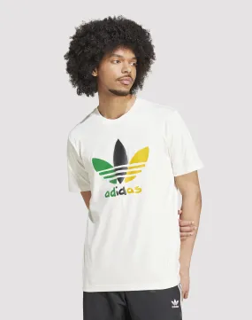 Adidas Trefoil Sport Logo Tee Summer Glow Smooth Line