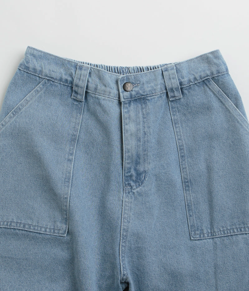 Multi Directional Flex Zones Poetic Collective Painter Shorts - Light Denim