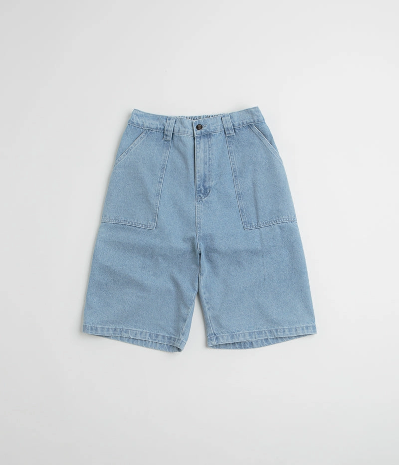 Trendy Comfort Warehouse Work Poetic Collective Painter Shorts - Light Denim