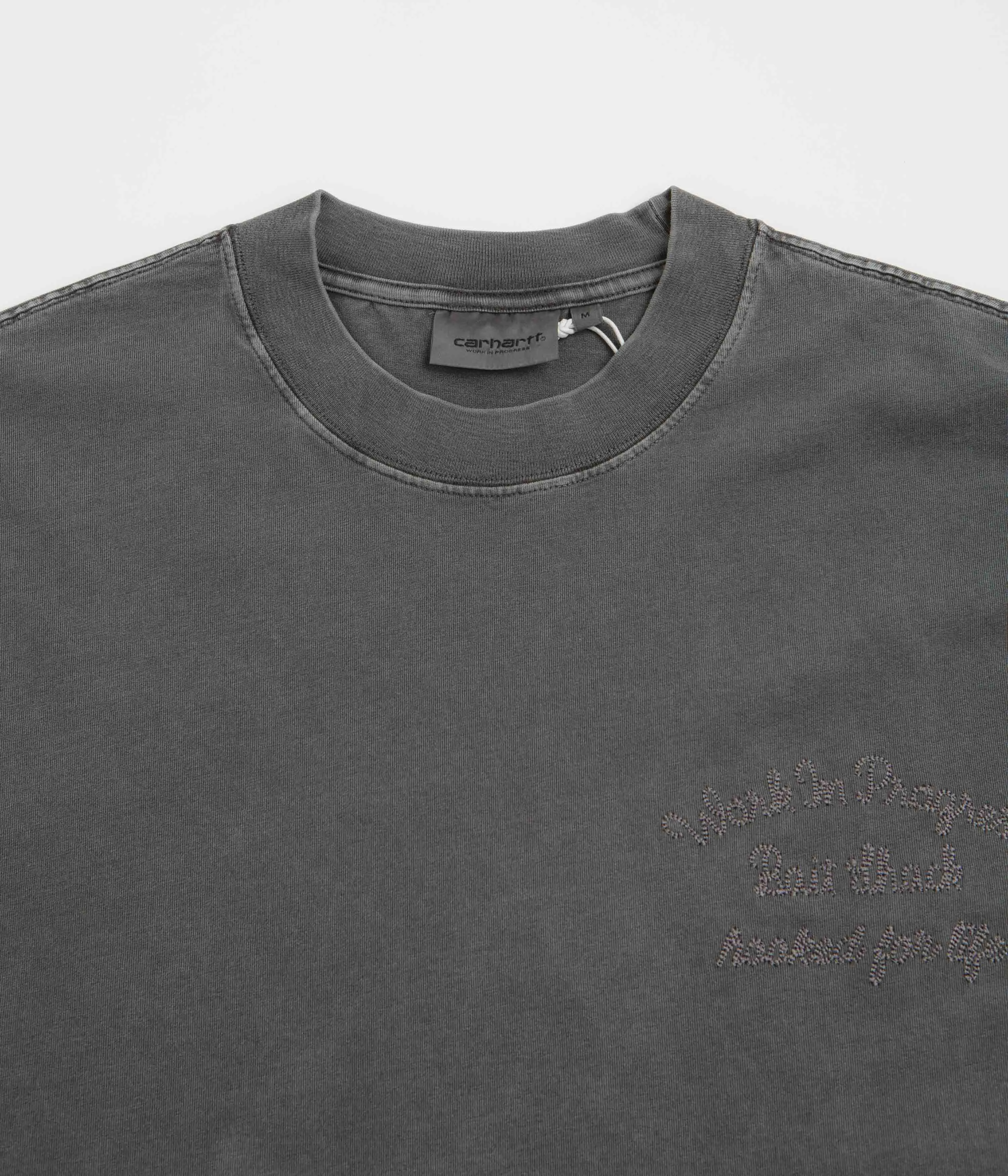Carhartt Bait Shack T-Shirt - Black Minimalist cropped legs