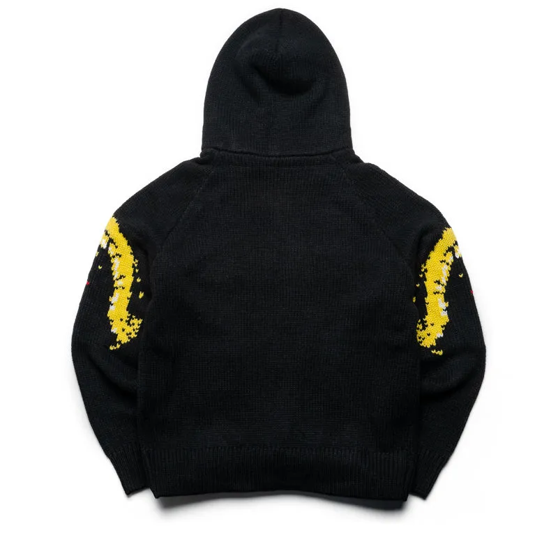 City Wear Pleasures Chosen Knitted Hoodie - Black