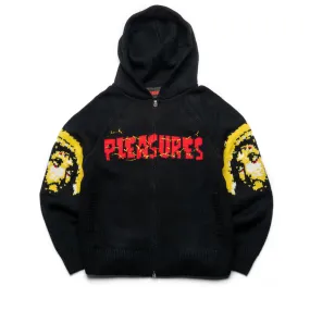 Pleasures Chosen Knitted Hoodie - Black Streetwear Breathable Material