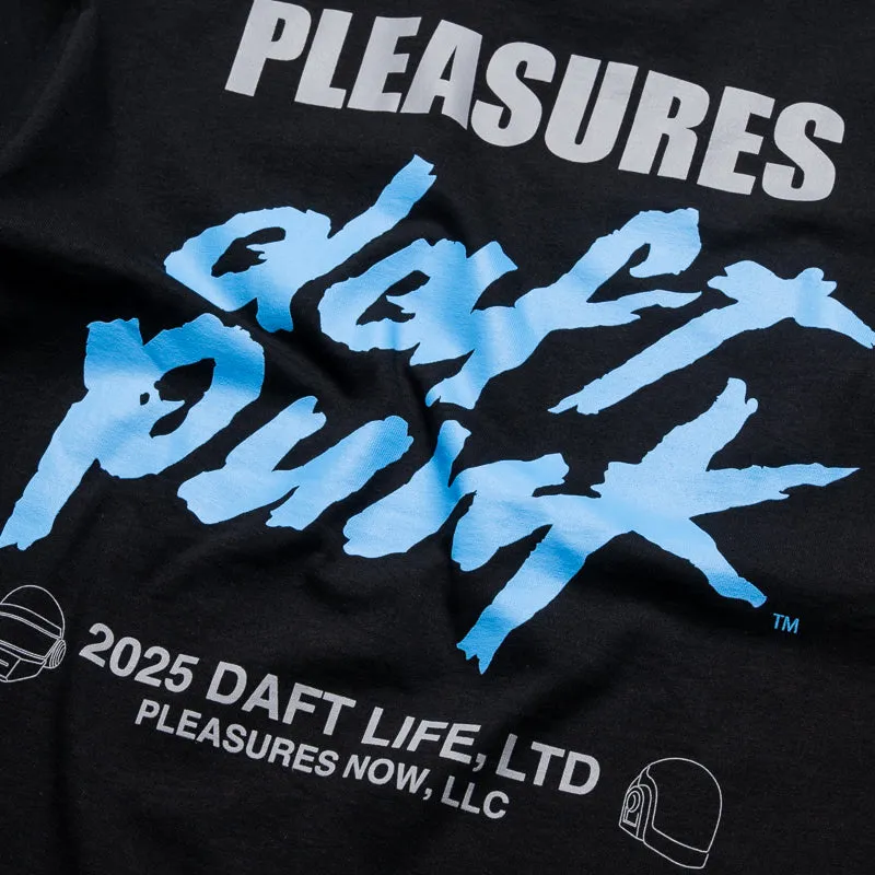 Pleasures Duo Tee - Black Sweat Wicking
