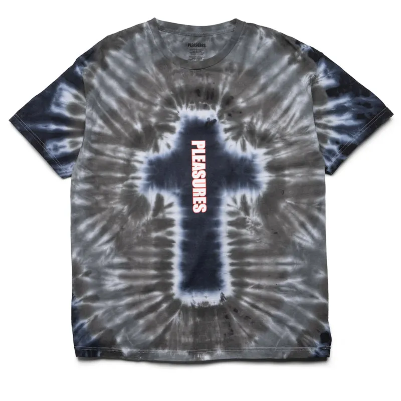 party scene Pleasures Dyed Tee - Black Dye