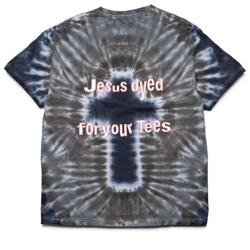 Pleasures Dyed Tee - Black Dye abstract hem Soft