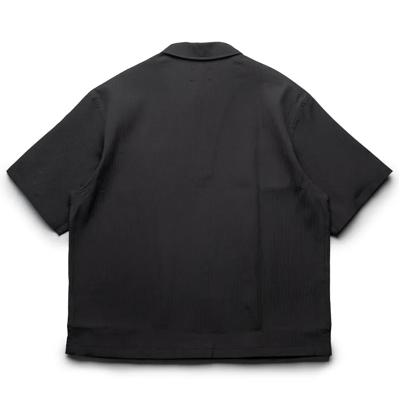 Quick Dry Construction Tear Resistant Reinforcement Pleasures Electron Zip Polo - Black