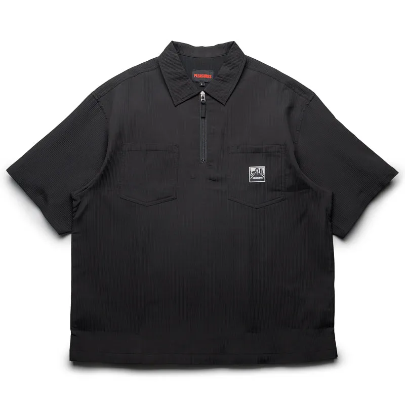 Travel-friendly Practical Choice Pleasures Electron Zip Polo - Black