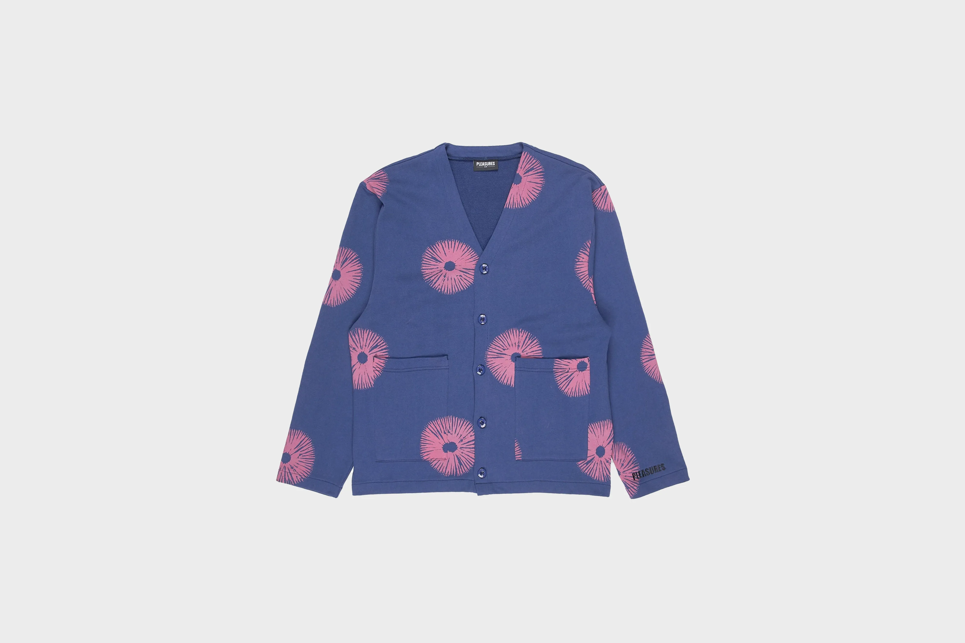 Pleasures - Freeze Cardigan (Blue) MultiPocketDesign