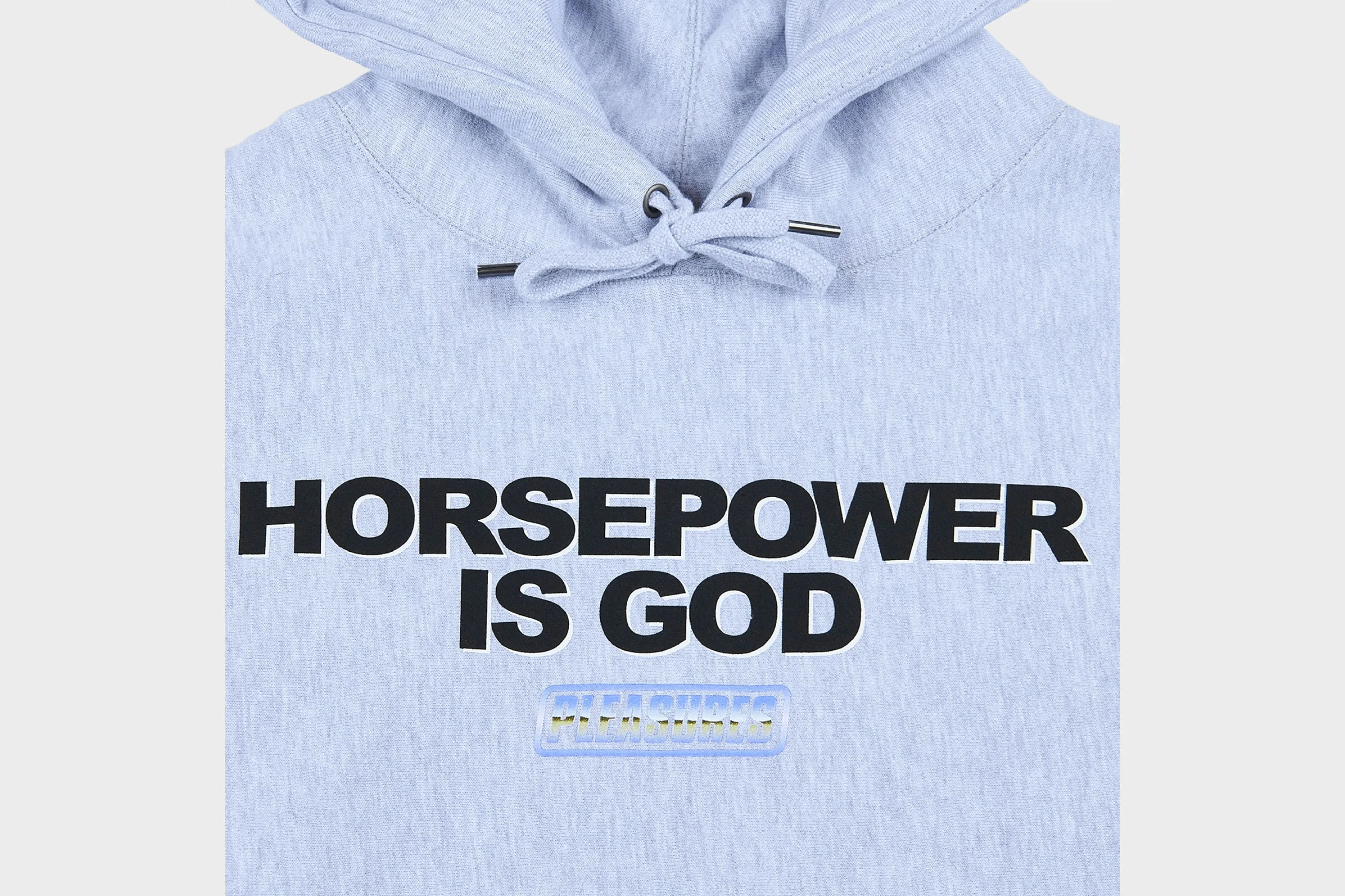 Pleasures Horsepower Premium Hoody (Grey) ReflectiveTrimDetails