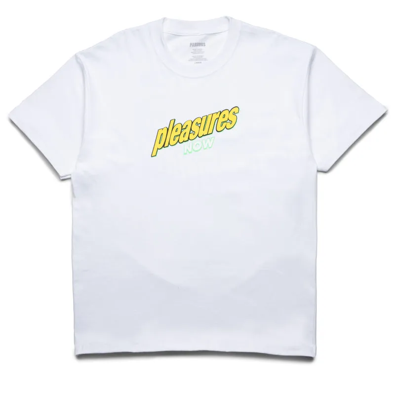 Pleasures Quench Tee - White board shorts silhouette