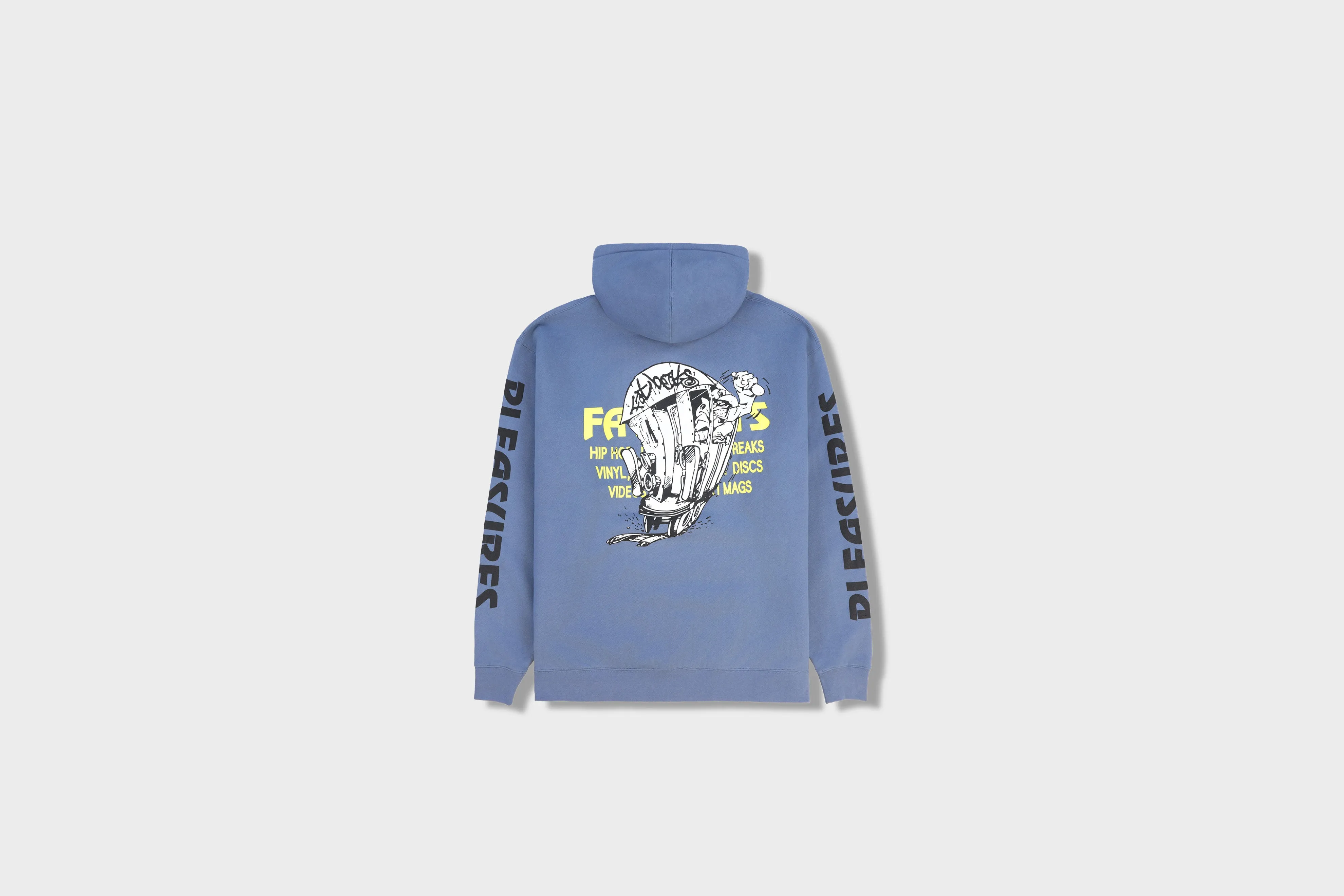 Pleasures Sections Hoodie (Blue) AbrasionResistantClothing WrinkleResistant Finish