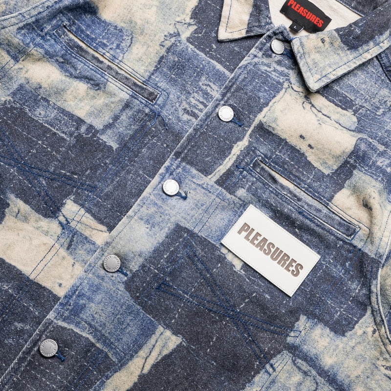Pleasures Boro Work Jacket - Indigo waiters Example