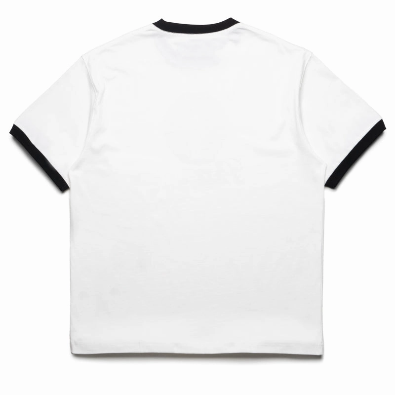 size chart Pleasures Cat Heavyweight Ringer Tee - White