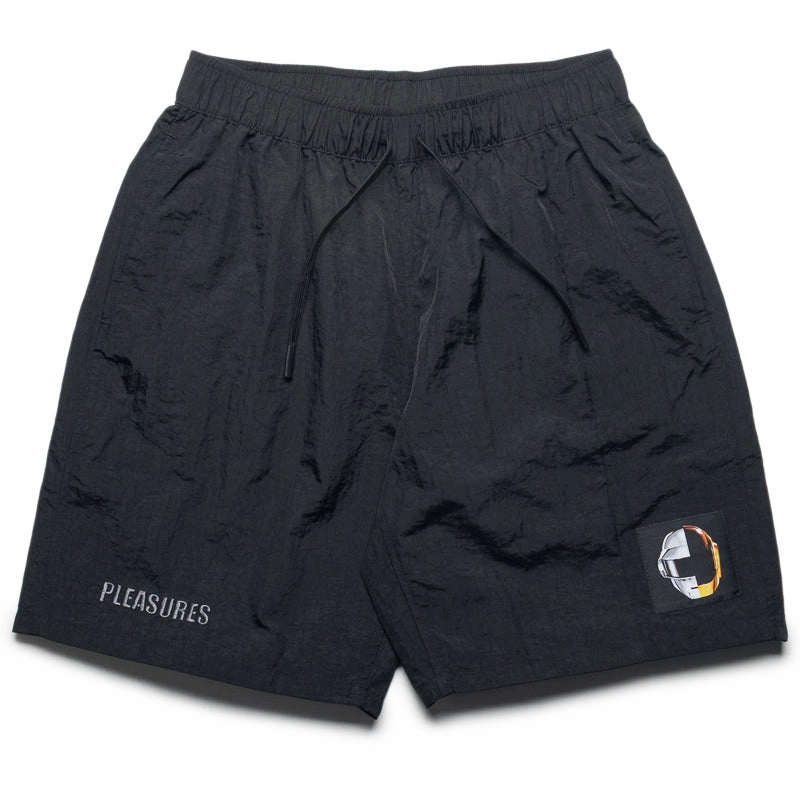 Pleasures Crush Hiking Shorts - Black hypoallergenic Solid Color