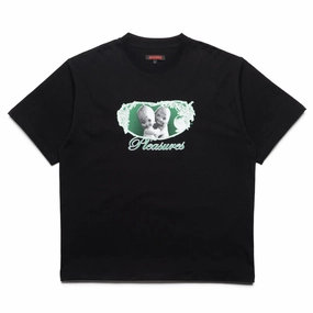 suitable for all genders Pleasures Cutie Heavyweight Tee - Black