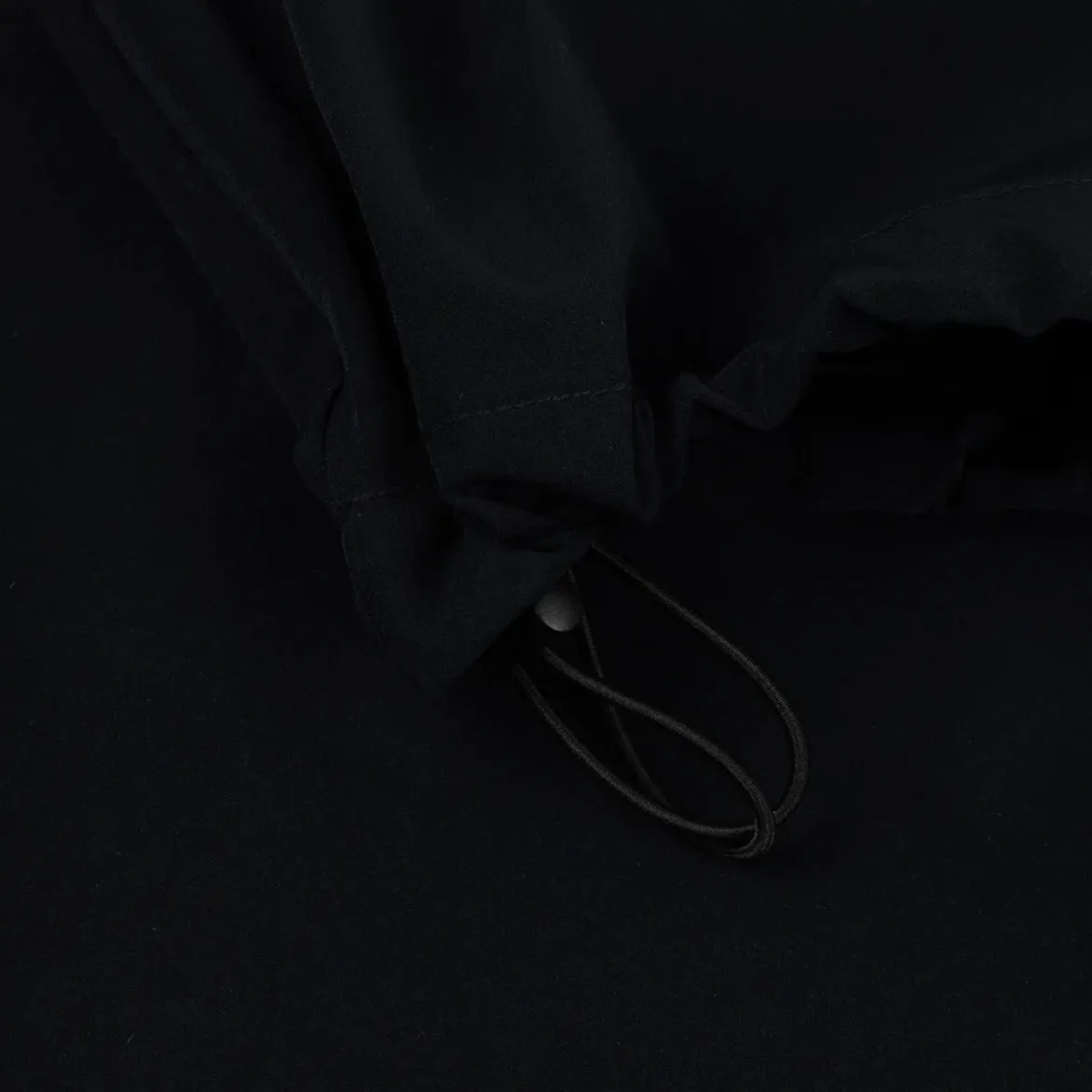 PLEATED NYLON PANTS - BLACK Evening Glow Durable Reinforced Edges