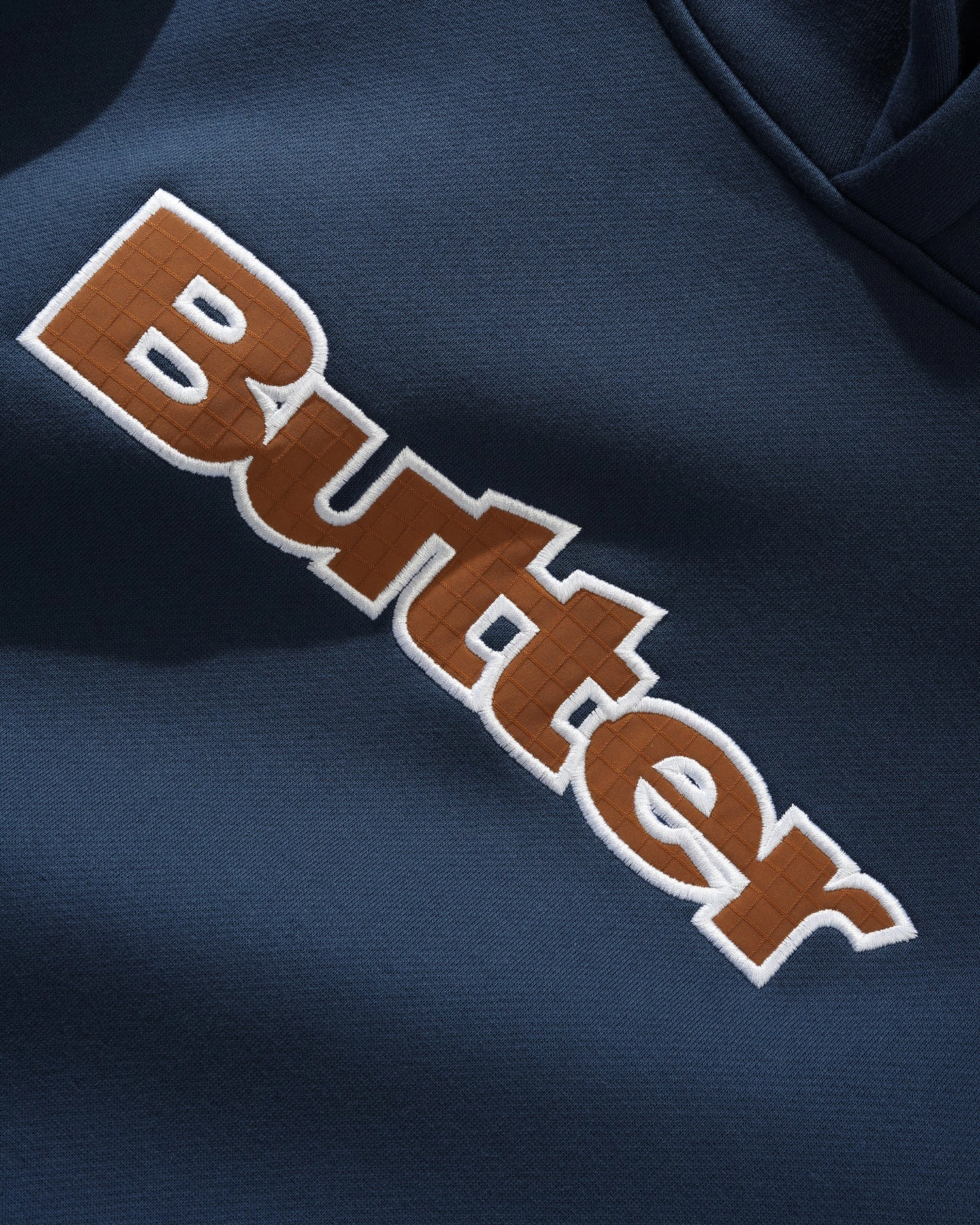 product recommendation good for weekends Butter Goods Ripstop Logo Applique Hooded Sweater