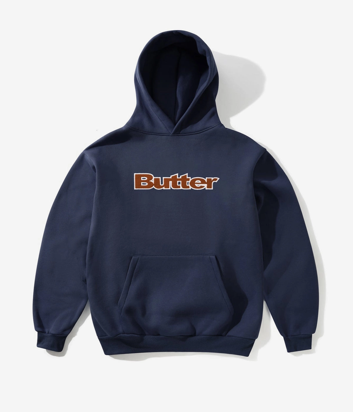 Fresh Relaxed Butter Goods Ripstop Logo Applique Hooded Sweater