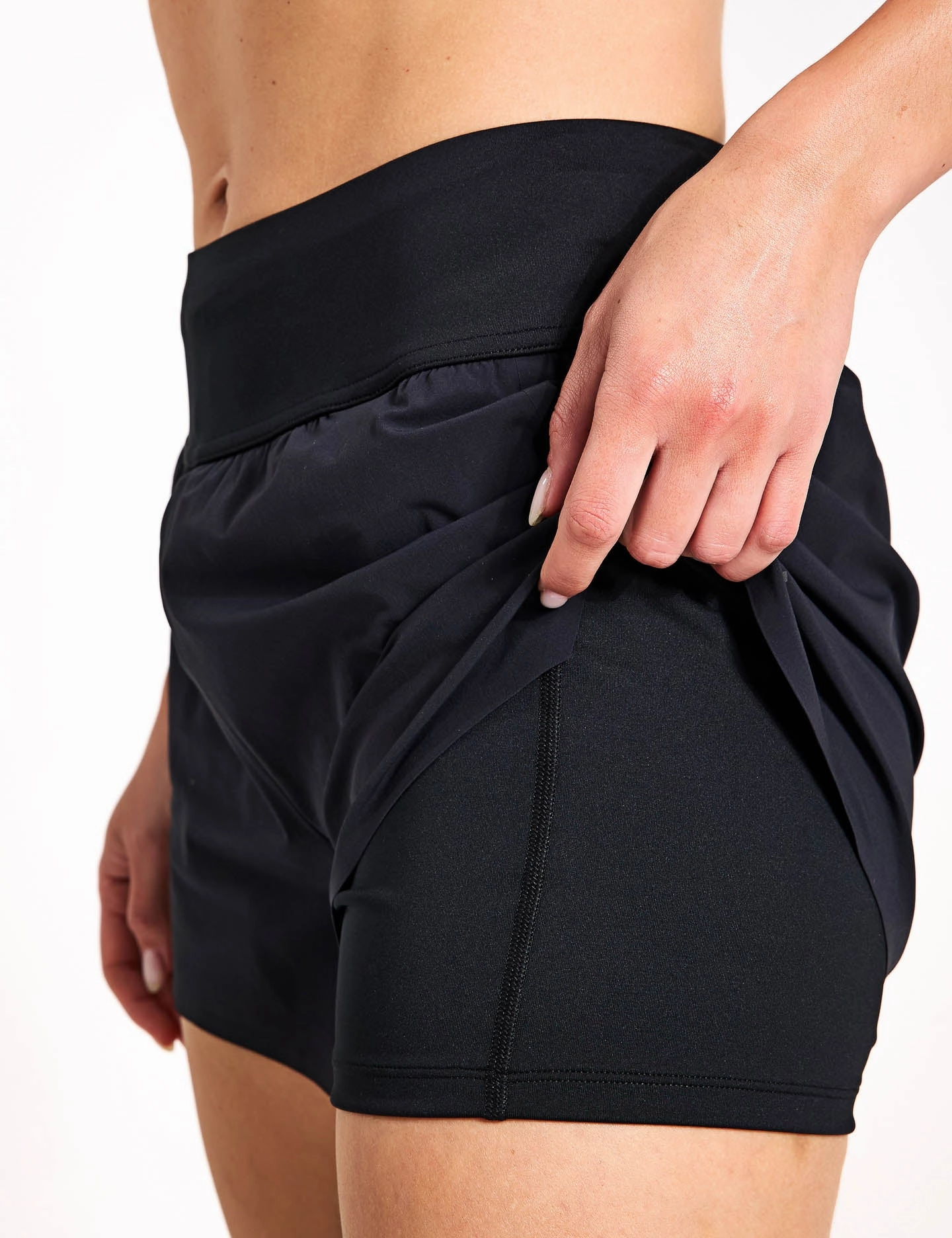 Running Shorts - Black Summer essentials Abrasion Resistant Fabric