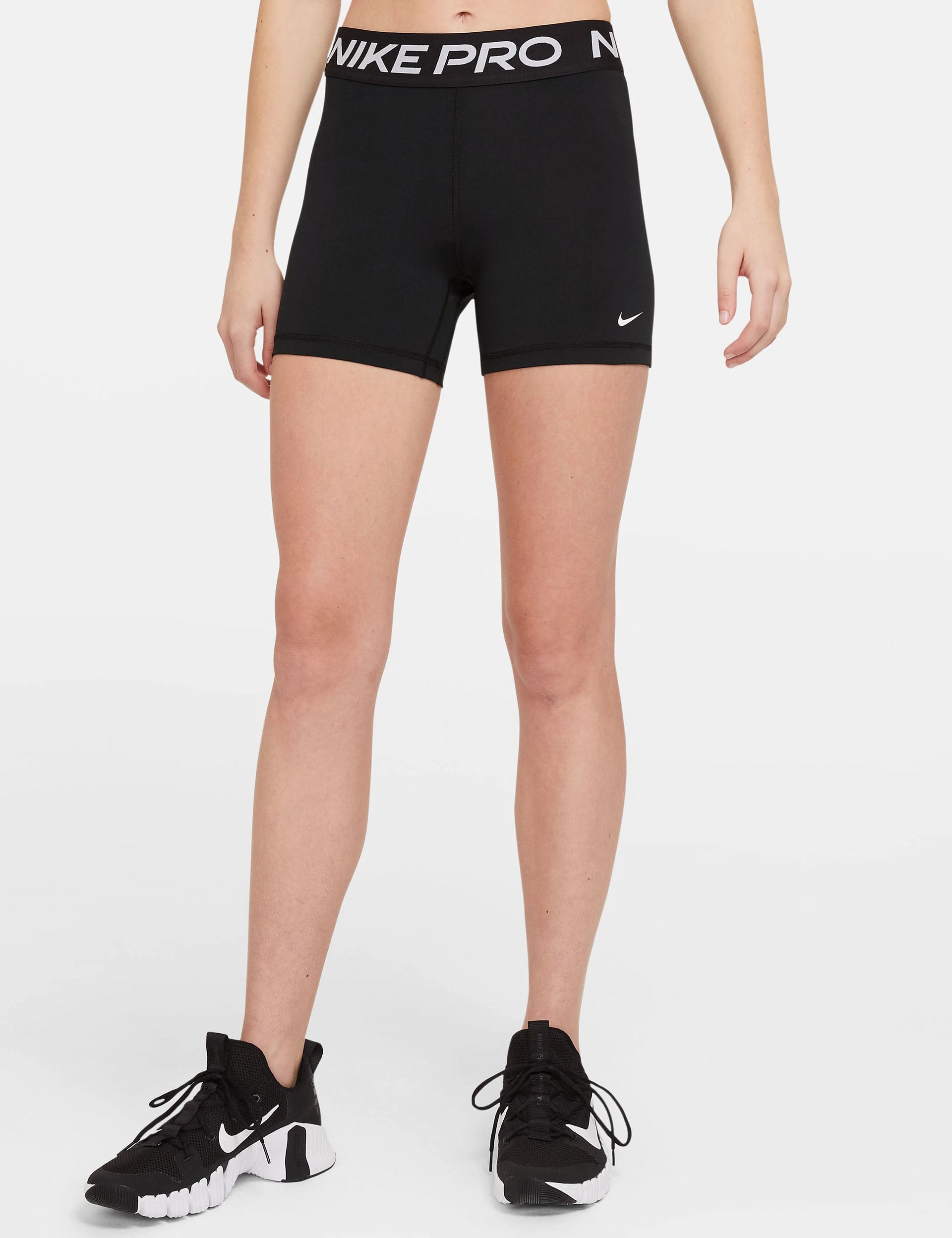 Basic Stretch Breathable fabric construction Pro 365 5" Shorts - Black/White
